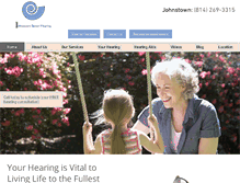 Tablet Screenshot of johnstownhearingcenter.com